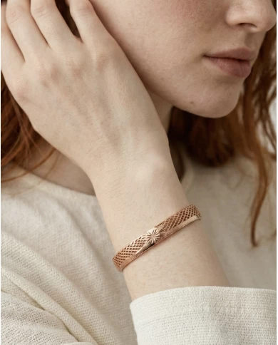 Brazalete Solara oro rosa