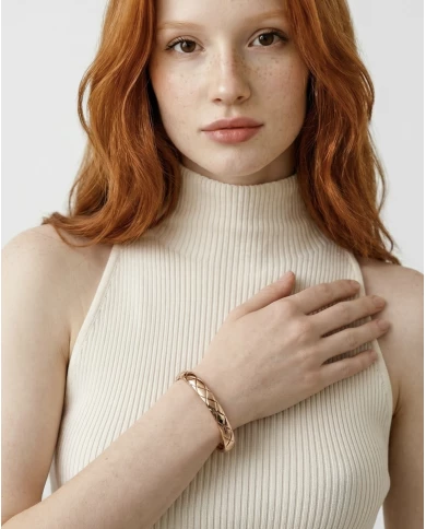 Brazalete Aura oro rosa