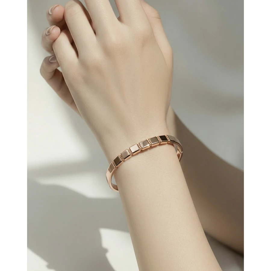 Brazalete Nácar oro rosa