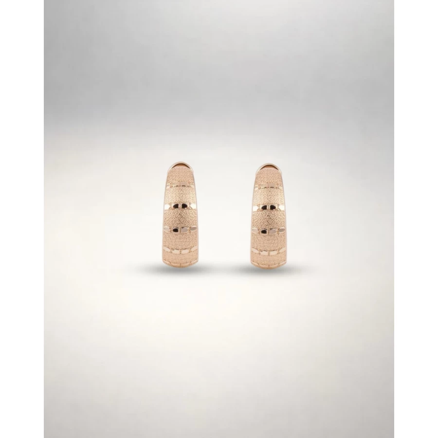 Pendientes Bruma oro rosa