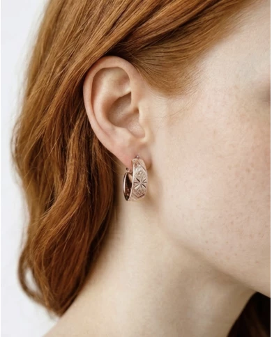 Pendientes Eloria oro rosa