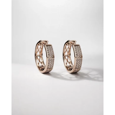 Pendientes Zafira oro rosa