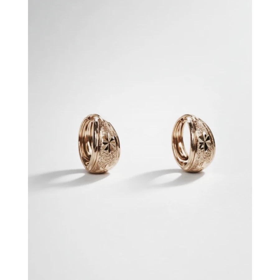 Pendientes Lumina oro rosa