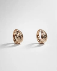 Pendientes Lumina oro rosa