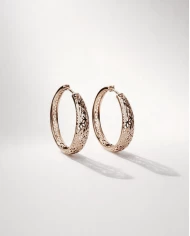 Pendientes Ámbaria oro rosa