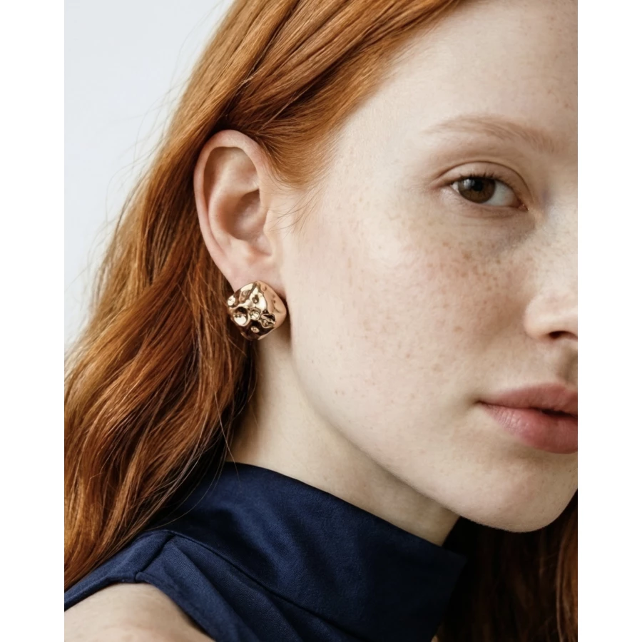 Pendientes Doréa oro rosa