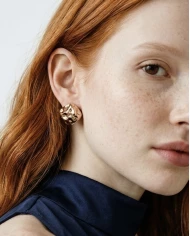 Pendientes Celestia oro rosa