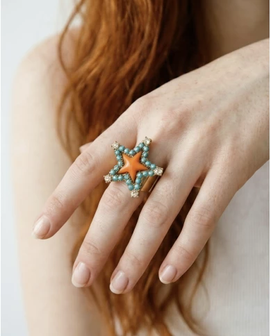 Anillo Star Azul