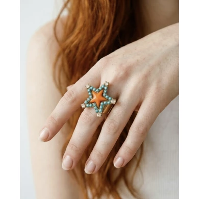 Anillo Star Azul
