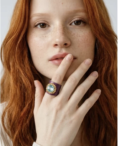 Anillo Dallas Morado