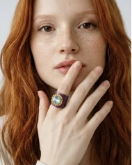 Anillo Dallas Morado