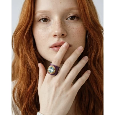 Anillo Dallas Morado