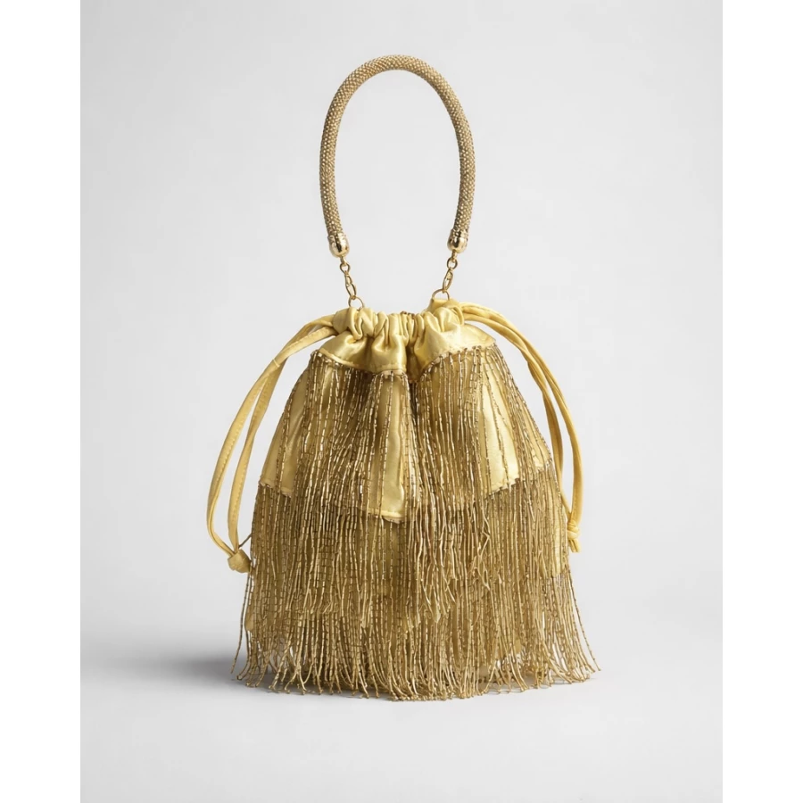 Bolso saco Oria dorado