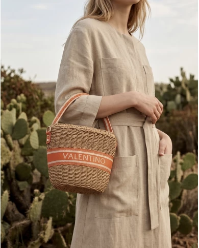 Bolso Saco Valentino Boho Naranja