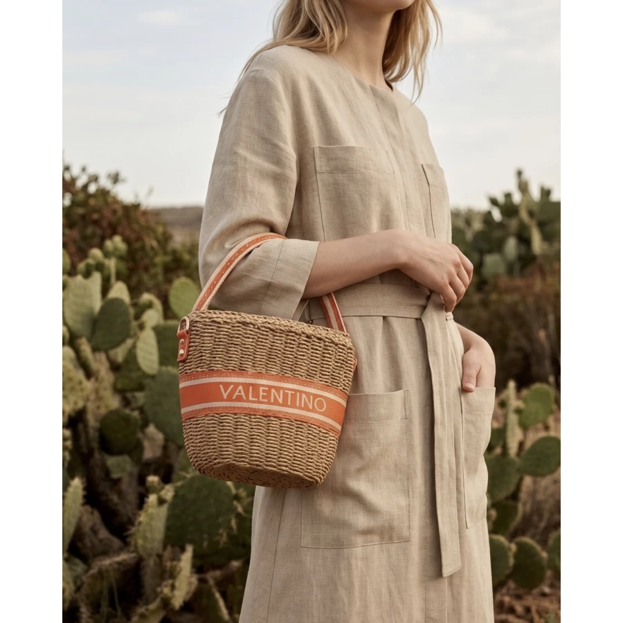 Bolso Saco Valentino Boho Naranja
