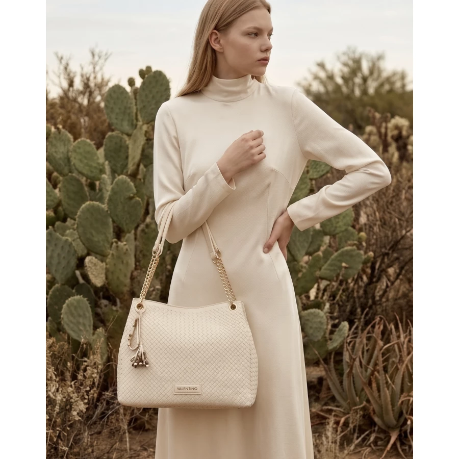 Bolso Valentino Gea Beige grande