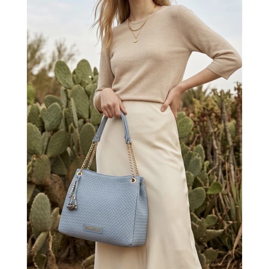 Bolso Valentino Gea Azul grande