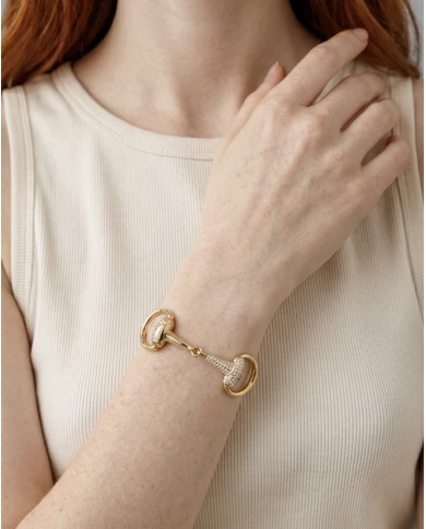 Brazalete Glyra dorado