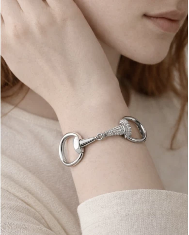 Brazalete Glyra plateado