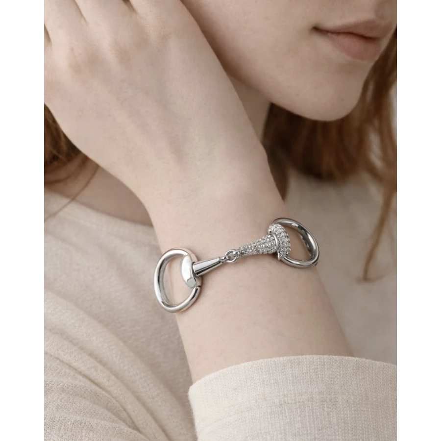 Brazalete Glyra plateado