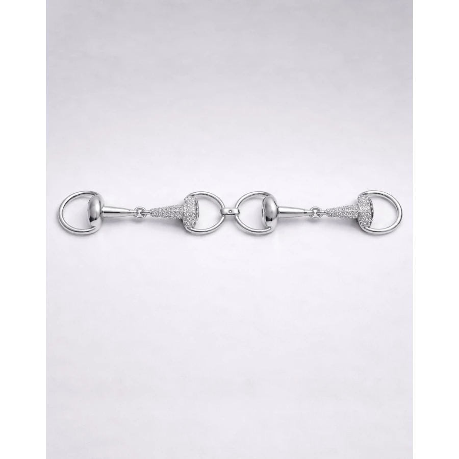 Brazalete Glyra plateado