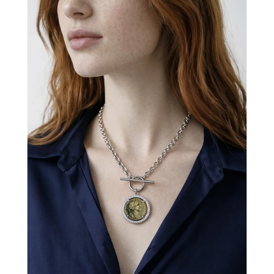 Collar Zirea plateado