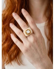 Anillo Ylva beige