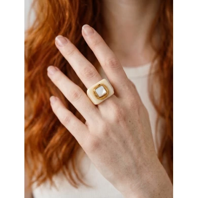 Anillo Ylva blanco