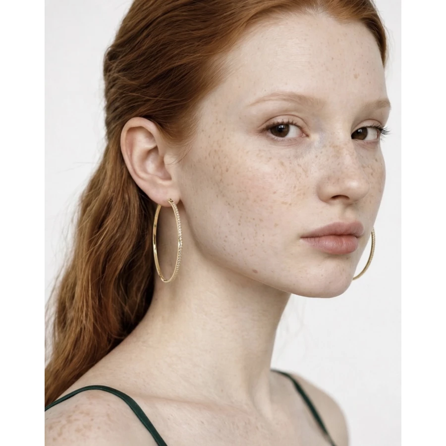 Pendientes Aina — el aro perfecto que ilumina tu rostro