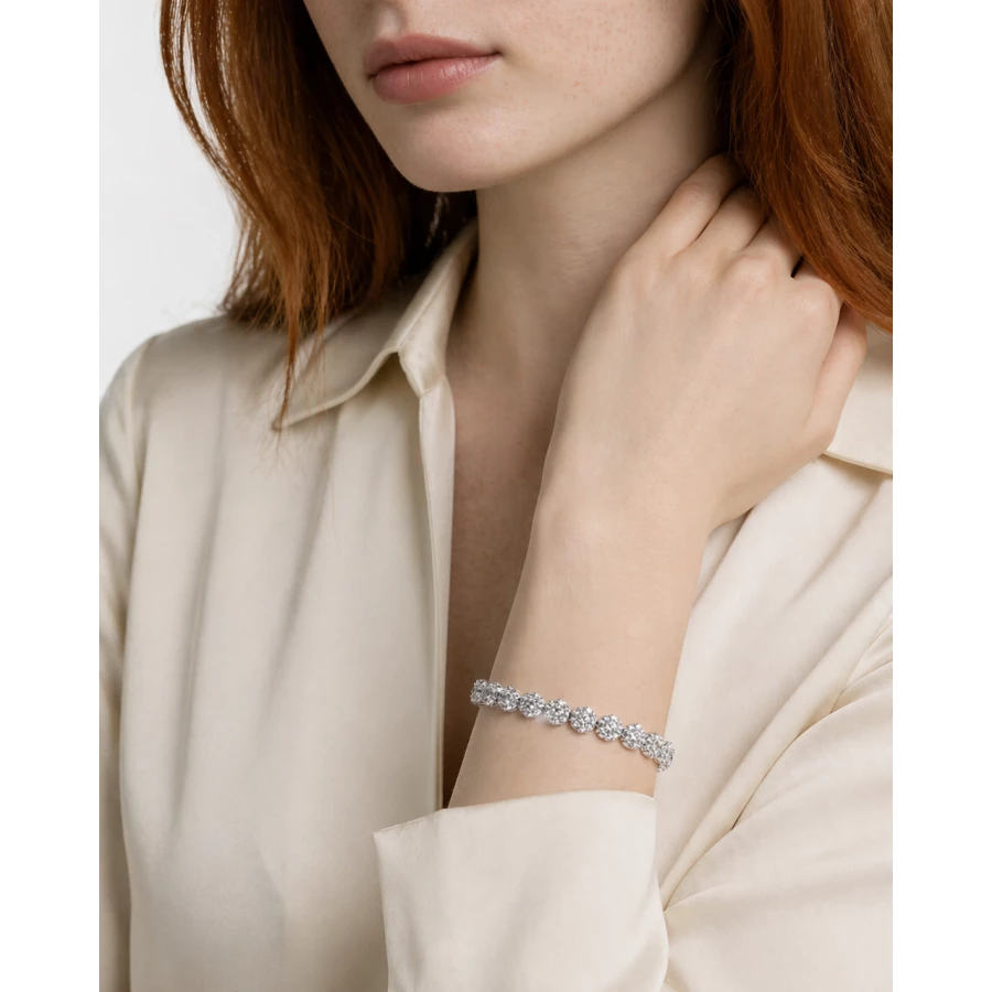Brazalete Triana Blanco — brillo elegante que eleva cualquier look sin esfuerzo