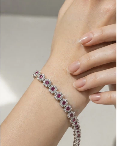 Brazalete Triana rosa