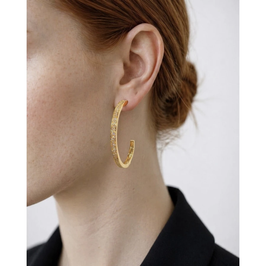 Pendientes Arya — elegancia minimalista con un toque de brillo