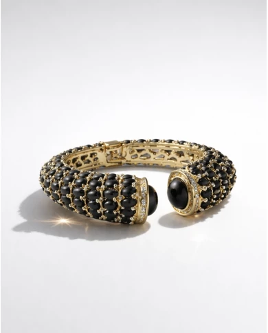 Brazalete Dafne Marrón oscuro — elegancia intensa que no pasa desapercibida