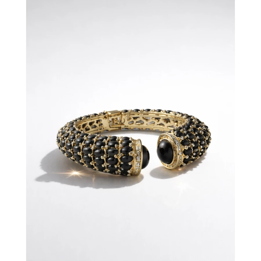 Brazalete Dafne Marrón oscuro — elegancia intensa que no pasa desapercibida