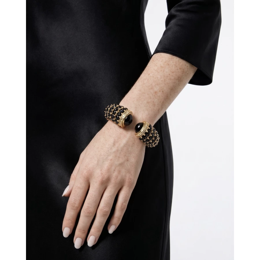Brazalete Dafne Marrón oscuro — elegancia intensa que no pasa desapercibida