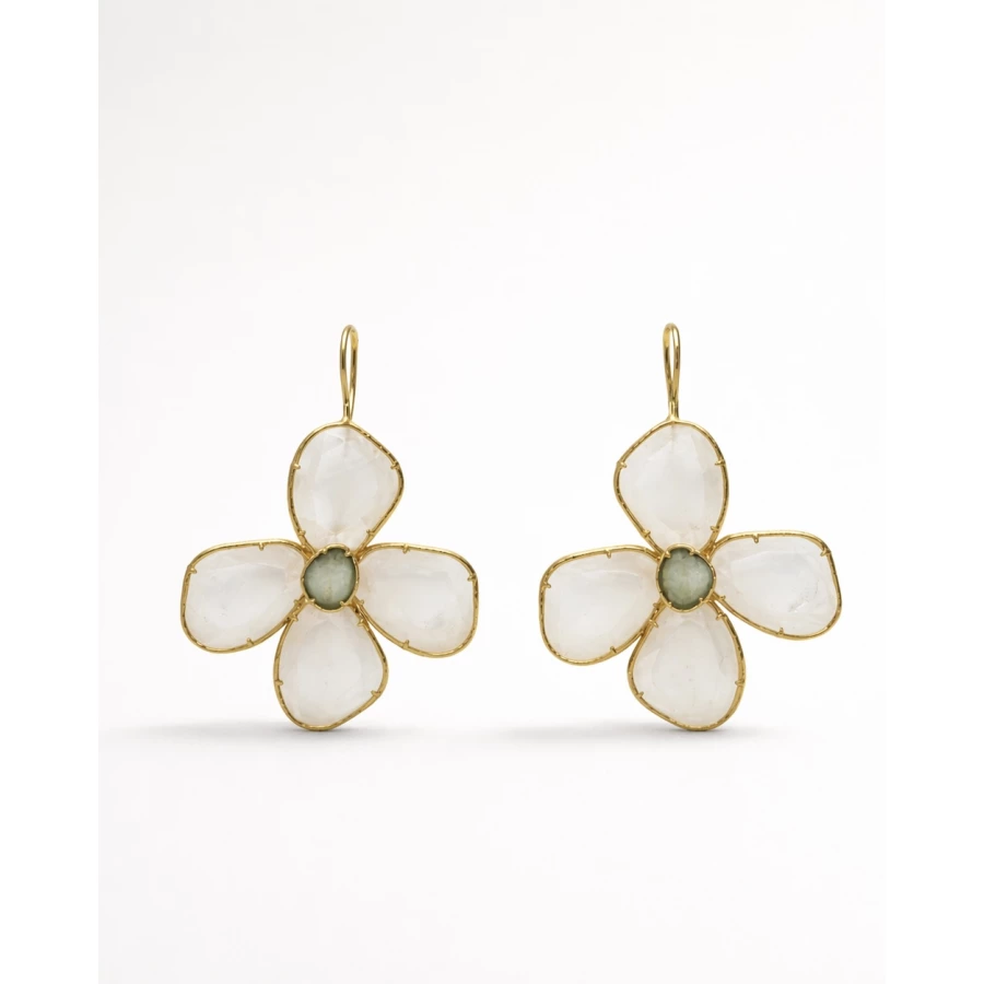 Pendientes Nácar blanco — equilibrio natural lleno de luz