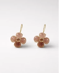 Pendientes Liria nude — suavidad rosada con un brillo que enamora