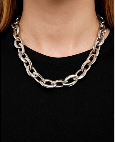 Collar Minerva plateado