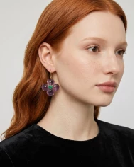 Pendientes Liria nude — suavidad rosada con un brillo que enamora