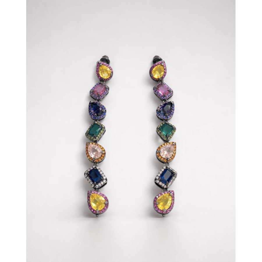 Pendientes Indira multicolor — color y luz en cada movimiento