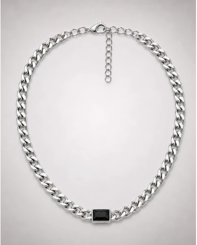 Cadena Hugo caballero — carácter minimalista con fuerza masculina