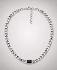 Cadena Hugo caballero — carácter minimalista con fuerza masculina