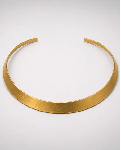 Choker Selene — elegancia minimalista en dorado mate