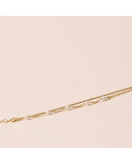 Collar acero dorado perlas Koi