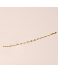 Collar acero dorado perlas Koi