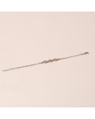 Pulsera plata circonitas blancas