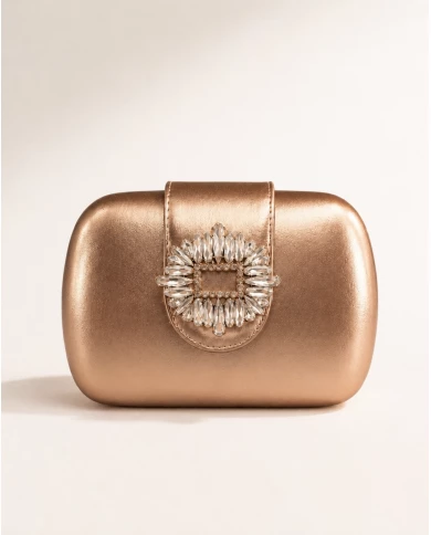 Bolso Gala Rosé — brillo sofisticado con detalle de pedrería