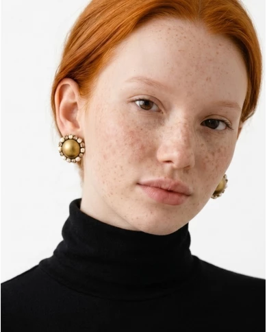 Pendientes Amber Pearl — brillo cálido con inspiración vintage