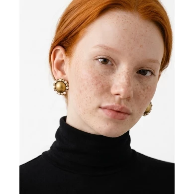 Pendientes Amber Pearl — brillo cálido con inspiración vintage