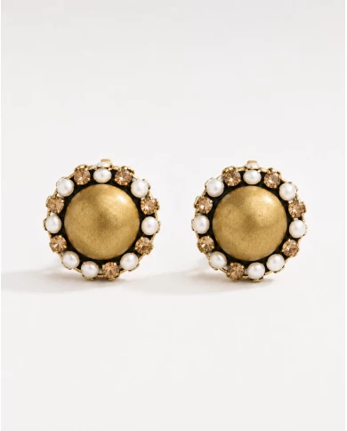 Pendientes Amber Pearl — brillo cálido con inspiración vintage